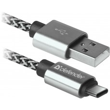 Кабель USB 2.0 AM-Type-C M, 1.0 м, білий, 09-03T PRO Defender Кабель USB 2.0 AM-Type-C M, 1.0 м, білий, 09-03T PRO Defender