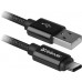 Кабель USB 2.0 AM-Type-C M, 1.0 м, чорний, 09-03T PRO Defender