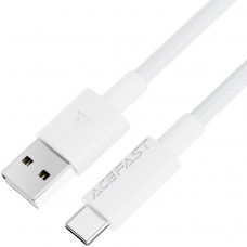 Кабель USB 2.0 AM-Type-C M, 1.2 м, 60W C18-04 White Acefast Кабель USB 2.0 AM-Type-C M, 1.2 м, 60W C18-04 White Acefast