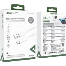 Кабель USB 2.0 AM-Type-C M, 1.2 м, 60W C18-04 White Acefast Кабель USB 2.0 AM-Type-C M, 1.2 м, 60W C18-04 White Acefast