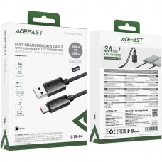 Кабель USB 2.0 AM-Type-C M, 1.2 м, 60W C19-04 Black Acefast Кабель USB 2.0 AM-Type-C M, 1.2 м, 60W C19-04 Black Acefast