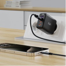 Кабель USB 2.0 AM-Type-C M, 1.2 м, 60W C19-04 Black Acefast Кабель USB 2.0 AM-Type-C M, 1.2 м, 60W C19-04 Black Acefast