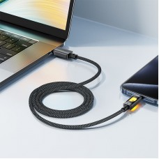Кабель USB 2.0 AM-Type-C M, 1.2 м, 60W C21-04, aluminum alloy, color indicator, Black Acefast Кабель USB 2.0 AM-Type-C M, 1.2 м, 60W C21-04, aluminum alloy, color indicator, Black Acefast