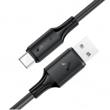 Кабель USB 2.0 AM-Type-C M, 1.2 м, 60W silicone C17-04 Black Acefast