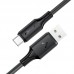Кабель USB 2.0 AM-Type-C M, 1.2 м, 60W silicone C17-04 Black Acefast