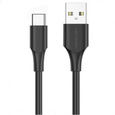 Кабель USB 2.0 AM-Type-C M, 3.0м, 60W PVC чорний Vention Кабель USB 2.0 AM-Type-C M, 3.0м, 60W PVC чорний Vention