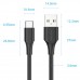 Кабель USB 2.0 AM-Type-C M, 3.0м, 60W PVC чорний Vention