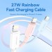 Кабель USB 2.0 Type-C M-Lightning M, 1.0м, PD 27W, PVC, голубий Vention