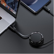 Кабель USB 2.0 Type-C M-M, 0.8м 60W dual retraction Black, C13-03 Acefast Кабель USB 2.0 Type-C M-M, 0.8м 60W dual retraction Black, C13-03 Acefast