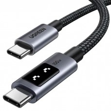 Кабель USB 2.0 Type-C M-M, 1 м, 100W, 5A （480Mbps）Smart display Чорний, L509 UGREEN