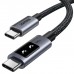 Кабель USB 2.0 Type-C M-M, 1 м, 100W, 5A （480Mbps）Smart display Чорний, L509 UGREEN