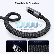 Кабель USB 2.0 Type-C M-M, 1 м, 100W, 5A （480Mbps）Smart display Чорний, L509 UGREEN