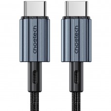 Кабель USB 2.0 Type-C M-M, 1,2 м, 60W обплетення, чорний Choetech