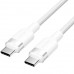 Кабель USB 2.0 Type-C M-M, 1.0м 60W aluminum alloy, білий Vention