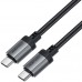 Кабель USB 2.0 Type-C M-M, 1.2 м, 60W aluminum alloy Black, C20-03 Acefast