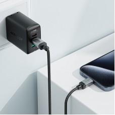 Кабель USB 2.0 Type-C M-M, 1.2 м, 60W aluminum alloy Black, C20-03 Acefast Кабель USB 2.0 Type-C M-M, 1.2 м, 60W aluminum alloy Black, C20-03 Acefast