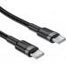 Кабель USB 2.0 Type-C M-M, 1.2 м, 60W aluminum alloy Black, C22-03 Acefast