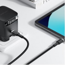 Кабель USB 2.0 Type-C M-M, 1.2 м, 60W aluminum alloy Black, C22-03 Acefast Кабель USB 2.0 Type-C M-M, 1.2 м, 60W aluminum alloy Black, C22-03 Acefast