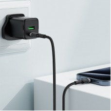 Кабель USB 2.0 Type-C M-M, 1.2 м, 60W aluminum alloy Black, C22-03 Acefast Кабель USB 2.0 Type-C M-M, 1.2 м, 60W aluminum alloy Black, C22-03 Acefast