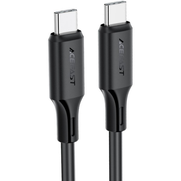 Кабель USB 2.0 Type-C M-M, 1.2 м, 60W silicone C17-03 Black Acefast