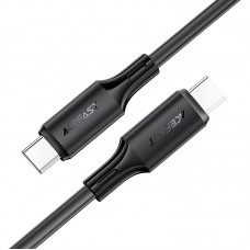 Кабель USB 2.0 Type-C M-M, 1.2 м, 60W silicone C17-03 Black Acefast