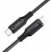 Кабель USB 2.0 Type-C M-M, 1.2 м, 60W silicone C17-03 Black Acefast