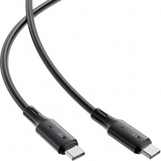 Кабель USB 2.0 Type-C M-M, 1.2 м, 60W silicone C17-03 Black Acefast