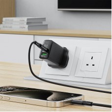 Кабель USB 2.0 Type-C M-M, 1.2 м, 60W silicone C17-03 Black Acefast