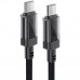 Кабель USB 2.0 Type-C M-M, 1.2 м, 60W stainless steel Black, C12-03 Acefast