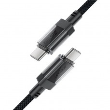Кабель USB 2.0 Type-C M-M, 1.2 м, 60W stainless steel Black, C12-03 Acefast Кабель USB 2.0 Type-C M-M, 1.2 м, 60W stainless steel Black, C12-03 Acefast