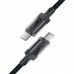 Кабель USB 2.0 Type-C M-M, 1.2 м, 60W stainless steel Black, C12-03 Acefast
