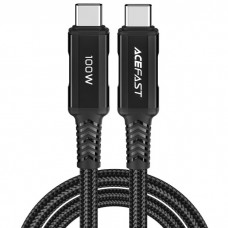 Кабель USB 2.0 Type-C M-M, 2 м, 100W C4-03, zinc alloy, Black, Acefast Кабель USB 2.0 Type-C M-M, 2 м, 100W C4-03, zinc alloy, Black, Acefast