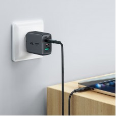 Кабель USB 2.0 Type-C M-M, 2 м, 100W C4-03, zinc alloy, Black, Acefast Кабель USB 2.0 Type-C M-M, 2 м, 100W C4-03, zinc alloy, Black, Acefast