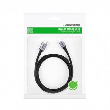 Кабель USB 2.0 Type-C M-M, 2 м, 60W Чорний, Round Cable Nickel Plating Aluminum Shell US261 UGREEN