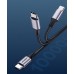 Кабель USB 2.0 Type-C M-M, 2 м, 60W Чорний, Round Cable Nickel Plating Aluminum Shell US261 UGREEN