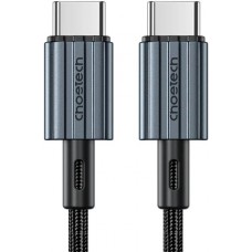 Кабель USB 2.0 Type-C M-M, 2.0 м, 60W обплетення, чорний Choetech