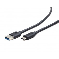 Кабель USB 3.0 AM-Type-C M, 1.5 м, Kingda, 5Gbps, чорний