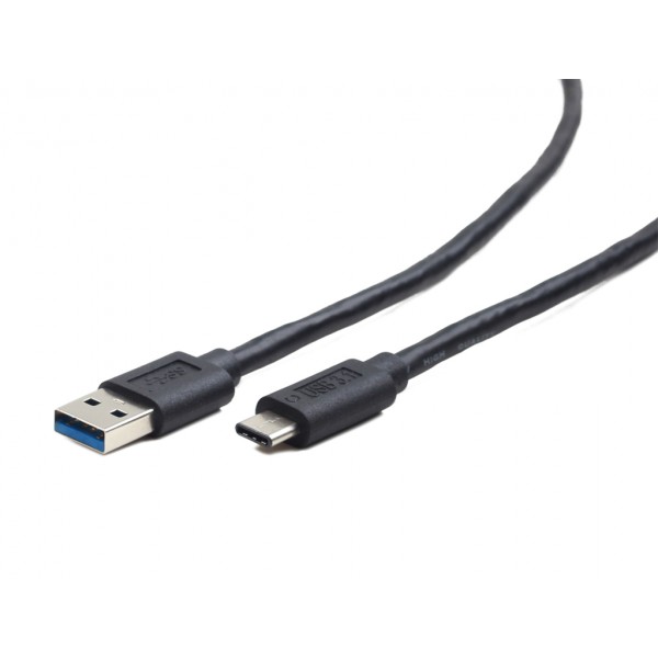 Кабель USB 3.0 AM-Type-C M, 1.5 м, Kingda, 5Gbps, чорний