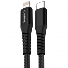 Кабель USB 3.1 Type-C M-Lightning M, 1.0м, чорний, 27W PD, Choetech