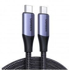Кабель USB 3.1 Type-C M-M, 1 м, 100W （10Gbps）Чорний, US355 UGREEN