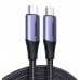 Кабель USB 3.1 Type-C M-M, 1 м, 100W （10Gbps）Чорний, US355 UGREEN