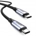 Кабель USB 3.1 Type-C M-M, 1 м, 100W （10Gbps）Чорний, US355 UGREEN