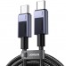 Кабель USB 3.1 Type-C M-M, 1 м, 240W （480Mbps）Чорний, L513 UGREEN