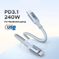 Кабель USB 3.1 Type-C M-M, 1 м, 240W （5A）синій, L534 UGREEN