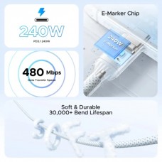 Кабель USB 3.1 Type-C M-M, 2 м, 240W （5A）синій, L534 UGREEN