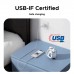 Кабель USB 3.1 Type-C M-M, 2 м, 240W （5A）синій, L534 UGREEN