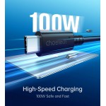Кабель USB 4.0 Thunderbolt Type-C M-M, 0,8 м, 240W Gen 3, 40Gbps 8K@60Hz Choetech Кабель USB 4.0 Thunderbolt Type-C M-M, 0,8 м, 240W Gen 3, 40Gbps 8K@60Hz Choetech