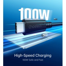 Кабель USB 4.0 Thunderbolt Type-C M-M, 0,8 м, 240W Gen 3, 40Gbps 8K@60Hz Choetech
