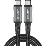 Кабель USB 4.0 Type-C M-M, 1 м 240W, Thunderbolt 3/4 compatible, C1-09 Black-grey Acefast