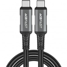 Кабель USB 4.0 Type-C M-M, 1 м 240W, Thunderbolt 3/4 compatible, C1-09 Black-grey Acefast Кабель USB 4.0 Type-C M-M, 1 м 240W, Thunderbolt 3/4 compatible, C1-09 Black-grey Acefast